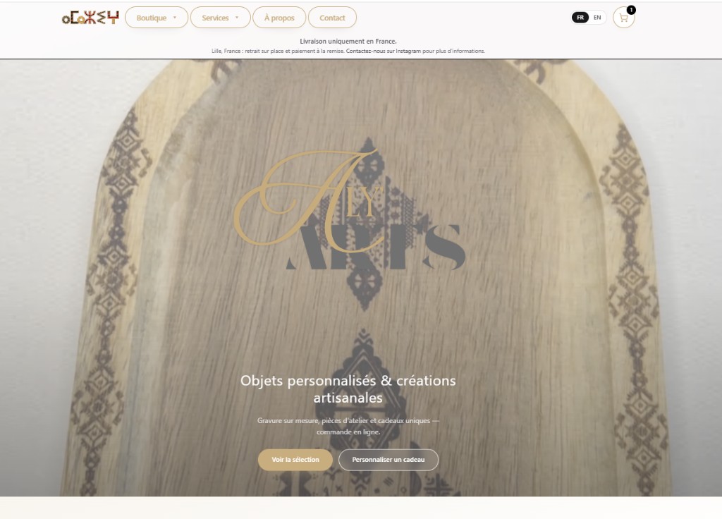 Aperçu du projet Aly'Arts